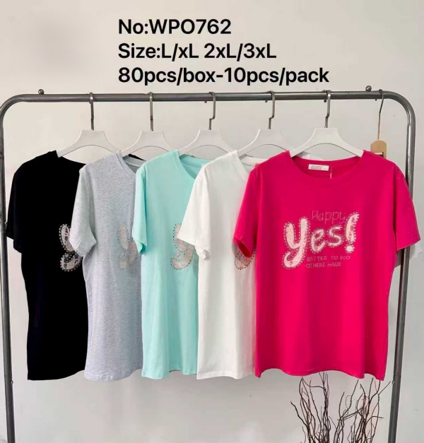 Bluzki damskie Roz L-3XL, Mix Kolor Paczka 10 szt
